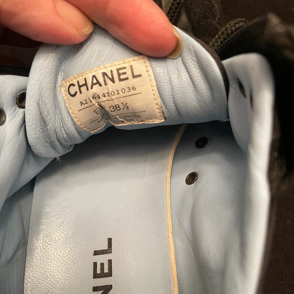CHANEL Tie Zip Shoe Rare - Picture 11 of 12